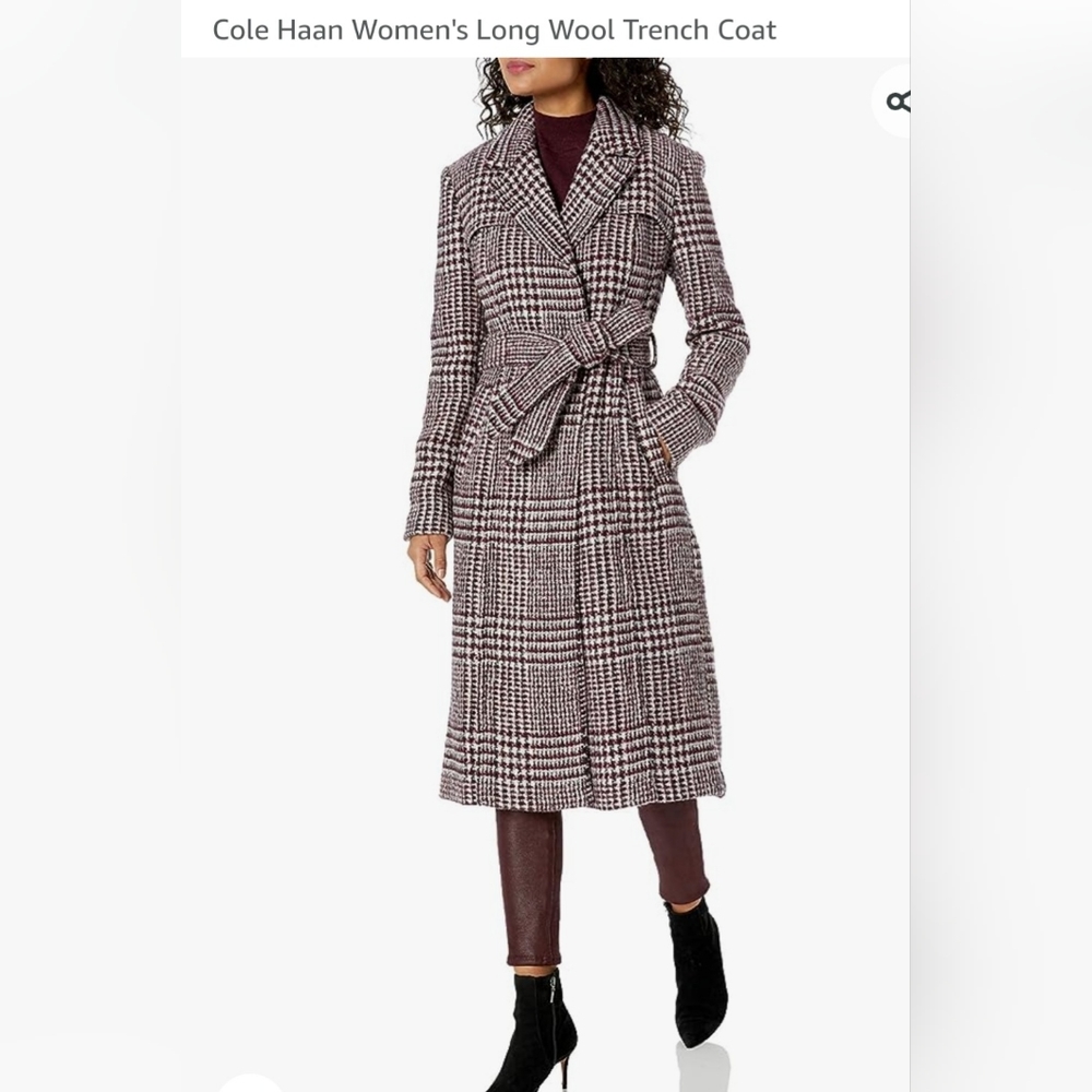 Cole Haan women's long trench coat